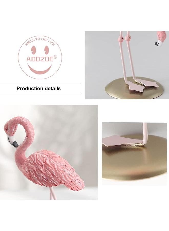 (Set of 2) Resin Pink Flamingo Ornaments Statue Tabletop Decorations Figurines Collectible Decoration GiftHome Decor Wedding