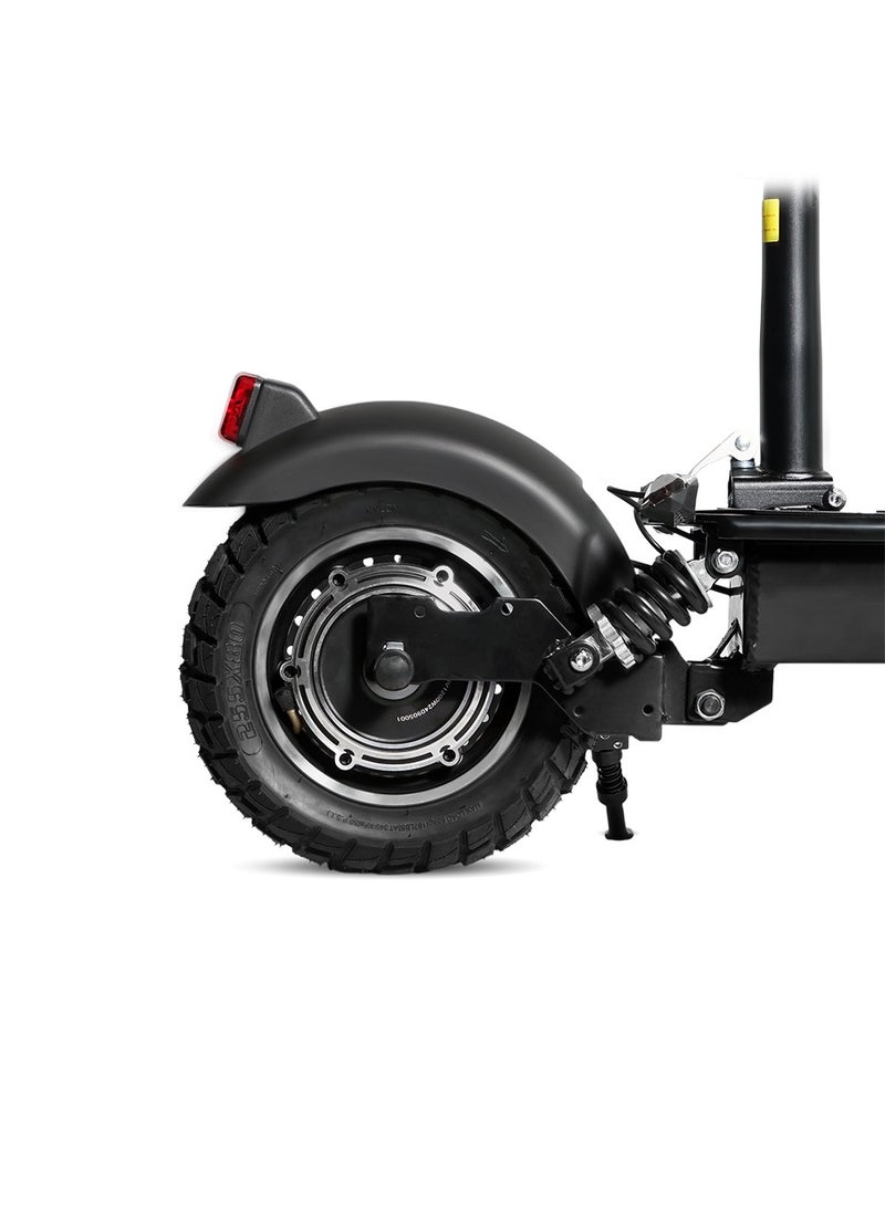 V10 High-Speed Electric Scooter – 1200W Motor, 48V/14AH Battery, 25-35KM Range, Dual Suspension, Hydraulic Disc Brakes, All-Terrain Tires, 150KG Load Capacity, Foldable Aluminum Frame, Big LCD Display, Triple LED Headlamps, App Connectivity, Easy Folding，Black