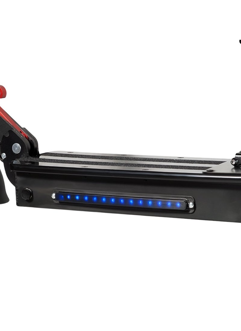 V10 High-Speed Electric Scooter – 1200W Motor, 48V/14AH Battery, 25-35KM Range, Dual Suspension, Hydraulic Disc Brakes, All-Terrain Tires, 150KG Load Capacity, Foldable Aluminum Frame, Big LCD Display, Triple LED Headlamps, App Connectivity, Easy Folding，Black