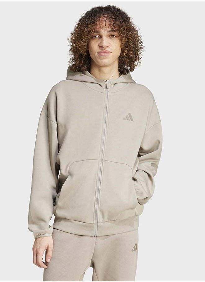 Future Icons Small Logo Full-Zip Hoodie