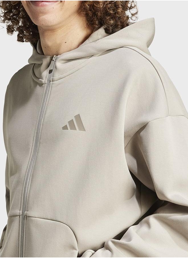 Future Icons Small Logo Full-Zip Hoodie