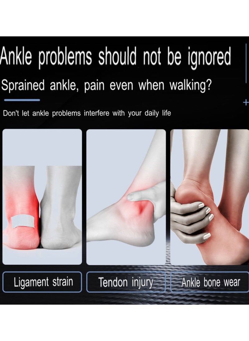 2 Pcs Ankle Support Brace Wrap Adjustable Breathable,Ankle Support Strap Adjustable, Ankle Brace Elastic, Ankle Braces ,Ankle Bracelys, Running Brace,Climbing Brace, Ankle Support Brace, Ankle Protector Brace for Plantar Fasciitis, Ligament Damage, Weak Ankles, Achilles Tendonitis and Arthritis, Stabilize Ligaments,for Most Foot Sizes,Black