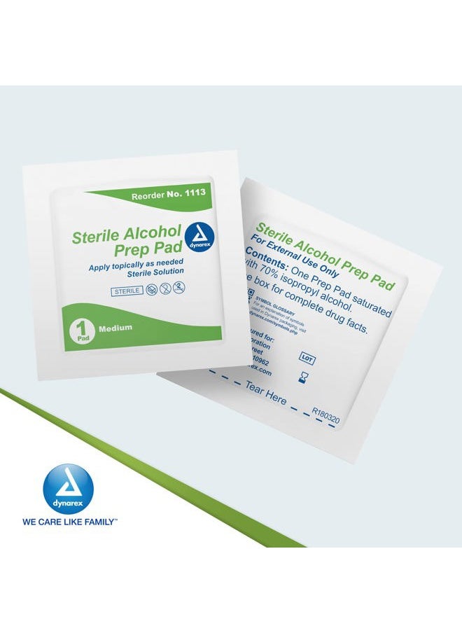 1113 Alcohol Prep Pad Sterile, Medium, Count 200 (Pack of 1)