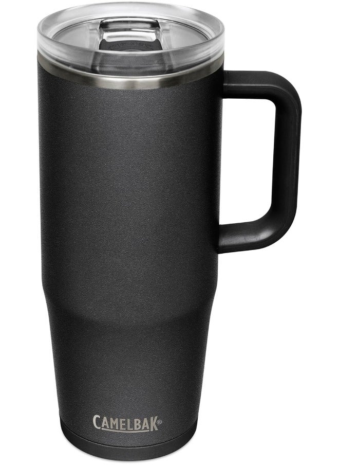 CamelBak Thrive Leak-Proof 32 oz Mug, Insulated Stainless Steel - For travel, coffee, tea, hot beverages - Spill Proof Cup-holder Compatible, Black