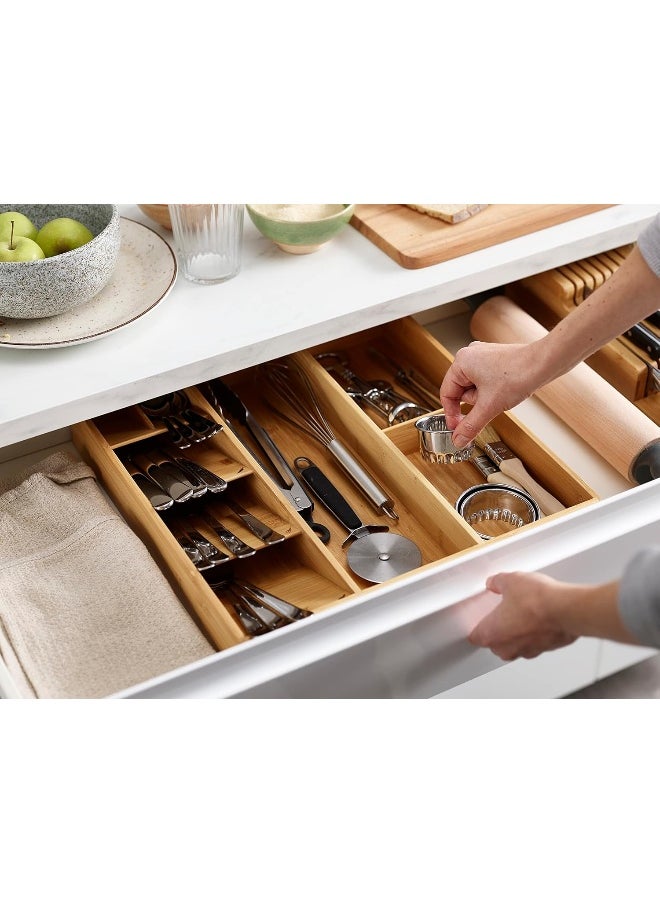 Joseph Joseph JJ 002942 Bruin DrawerStore Organizer Keukenlade Bamboe