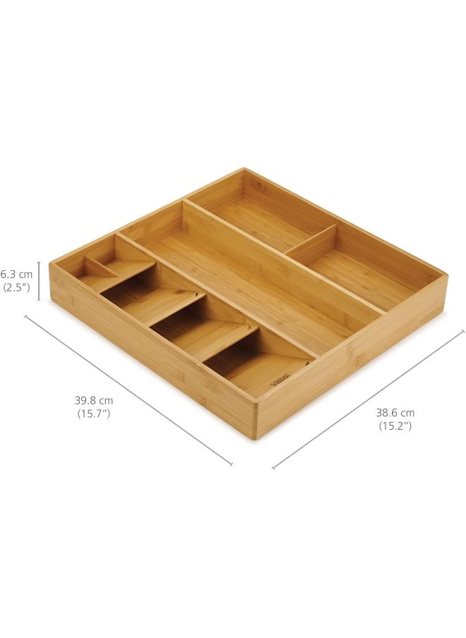 Joseph Joseph JJ 002942 Bruin DrawerStore Organizer Keukenlade Bamboe