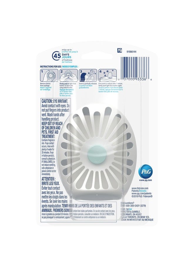 Small Spaces Air Freshener, Linen & Sky, 1 count, Blue, Model:93336