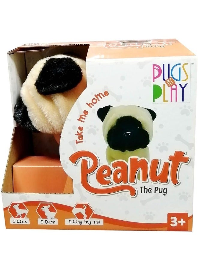 Pugs At Play Walking Pug 6.5-Inch
