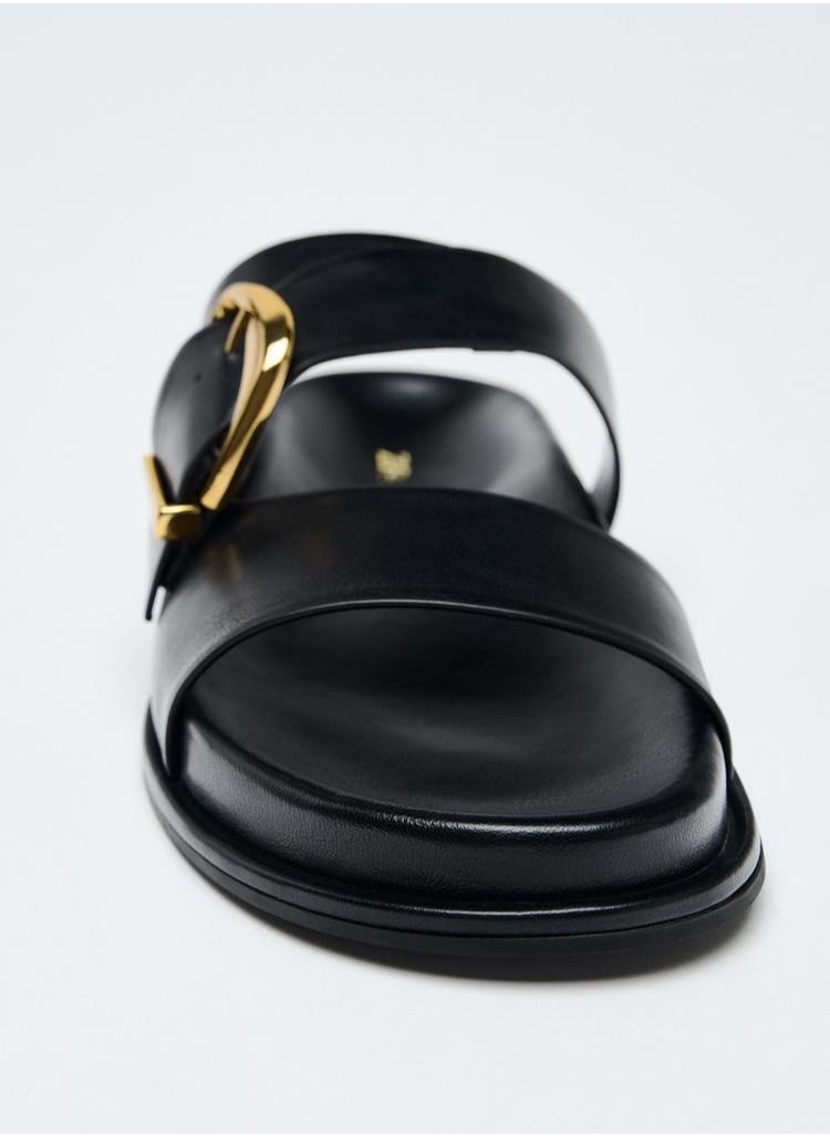 Buckled flat sandals