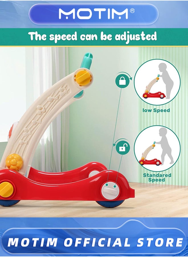 Baby Gym Play Mat Baby Learning Walker Baby Activity Mat with Play Piano Musical Activity Center with Lights Baby Push Walkers Tummy Time Mat for Infant Newborn Toddlers