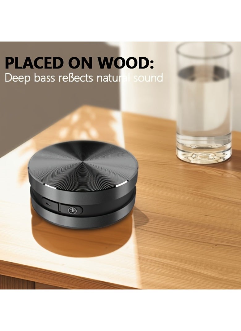 Portable Bone Conduction Speaker, Wireless Mini Stereo with High Fidelity Sound, Strong Bass, USB Charging, Rechargeable Lithium Polymer Battery, for Home, Outdoor, Party Use