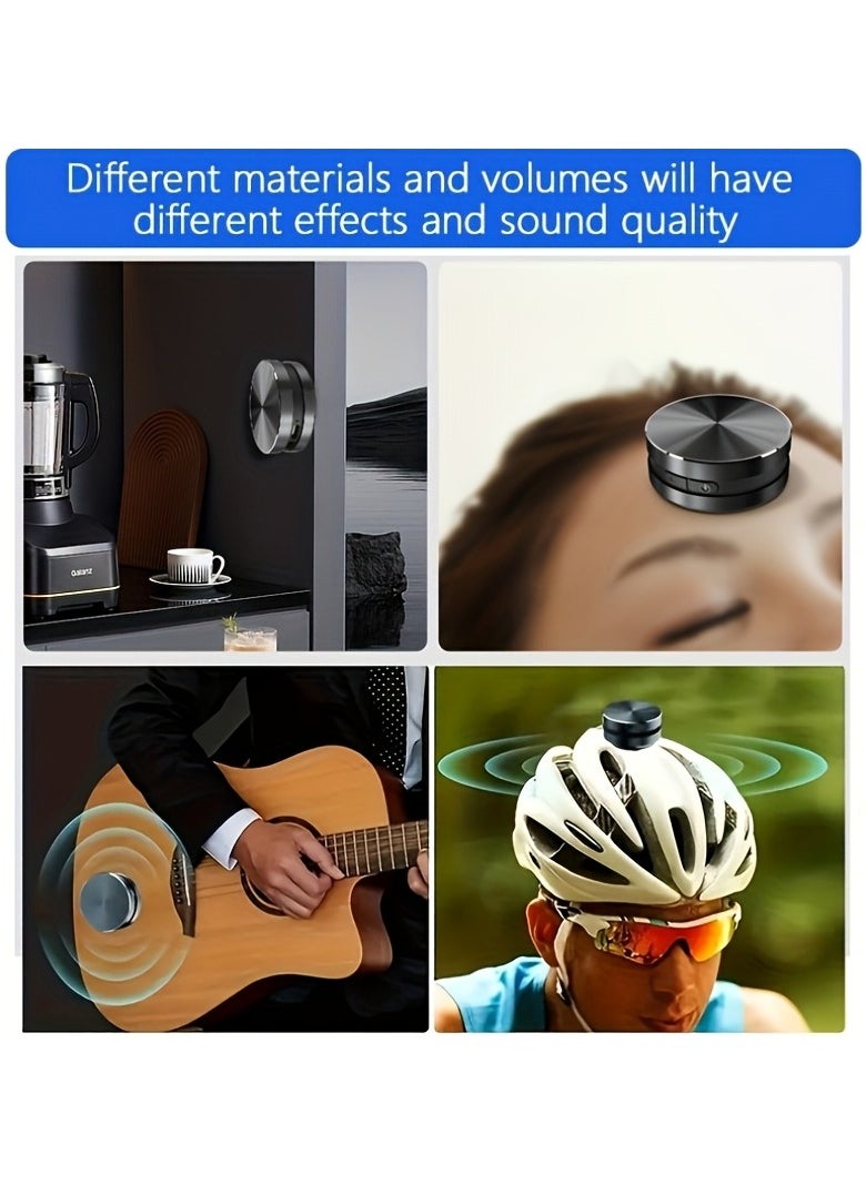 Portable Bone Conduction Speaker, Wireless Mini Stereo with High Fidelity Sound, Strong Bass, USB Charging, Rechargeable Lithium Polymer Battery, for Home, Outdoor, Party Use