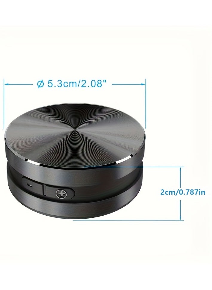 Portable Bone Conduction Speaker, Wireless Mini Stereo with High Fidelity Sound, Strong Bass, USB Charging, Rechargeable Lithium Polymer Battery, for Home, Outdoor, Party Use