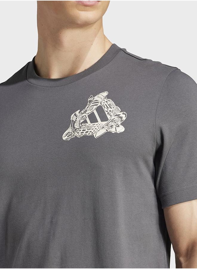 Football Kicks Graphic T-Shirt