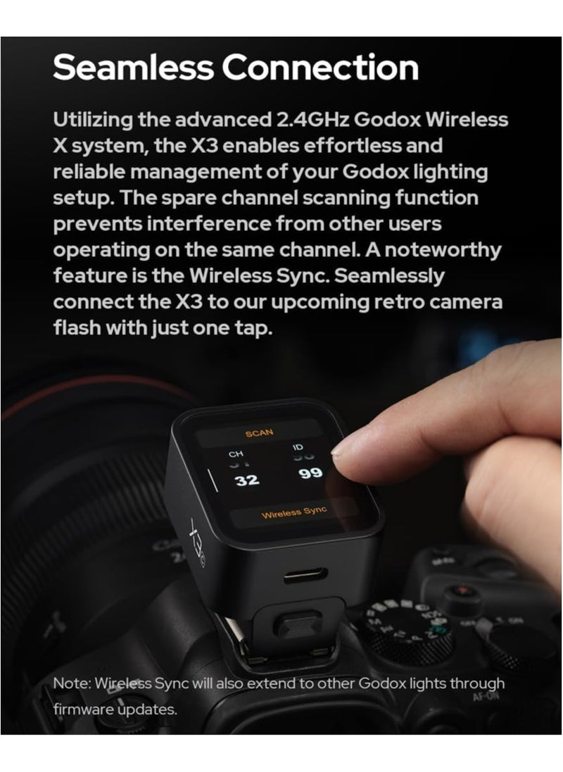 Godox X3 TTL Wireless Flash touchscreen Trigger for Nikon