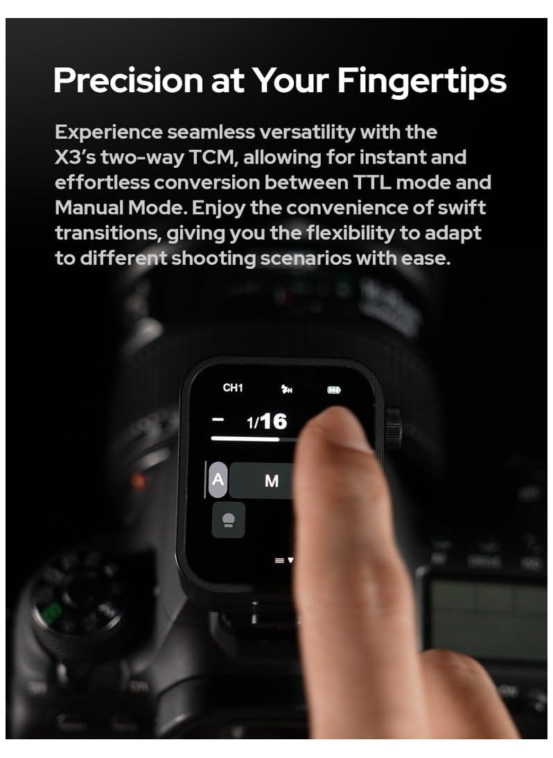 Godox X3 TTL Wireless Flash touchscreen Trigger for Nikon