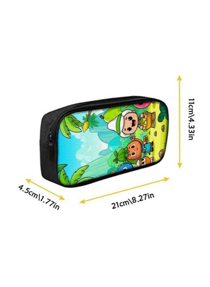 Cartoon three-piece schoolbag with zipper - 927