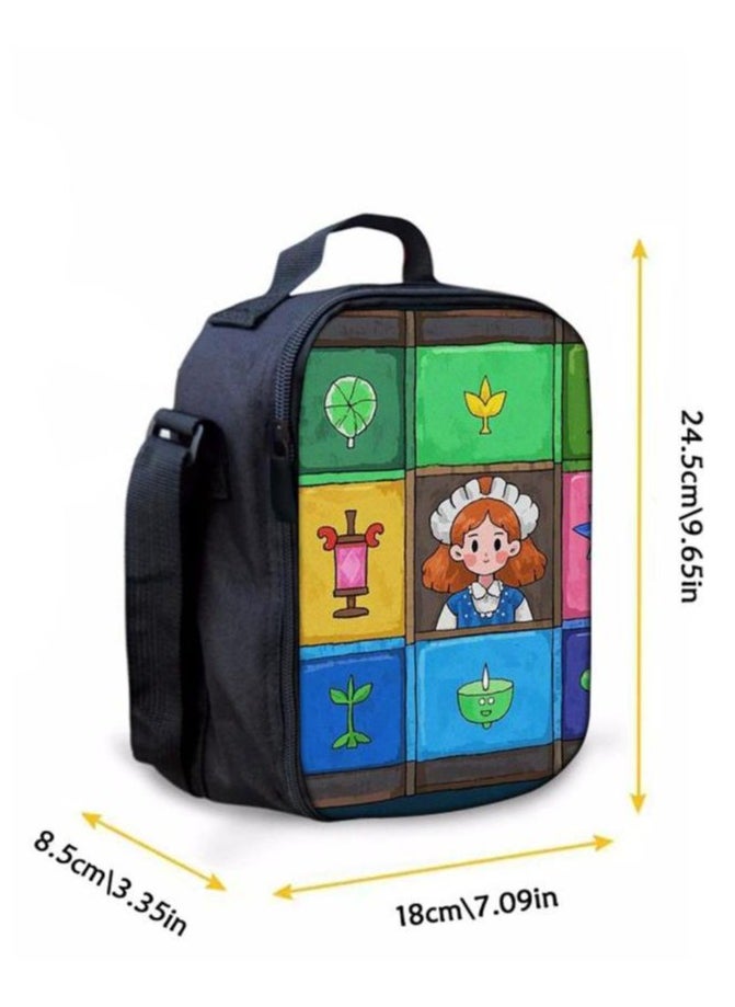 Cartoon three-piece schoolbag with zipper - 557