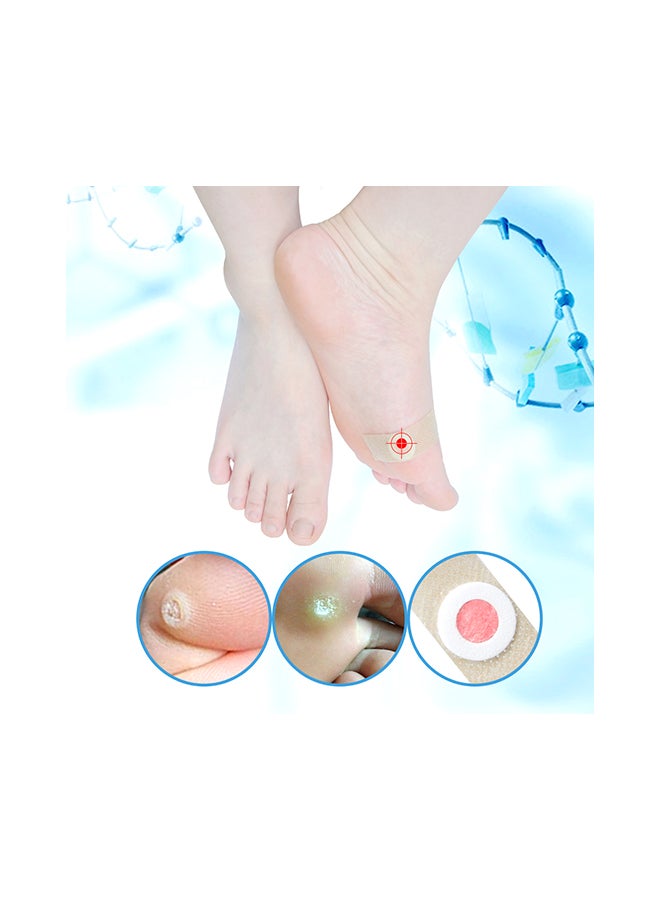 42-Piece Foot Corn Removal Plaster With Hole Warts Patch Set 14x10x12cm