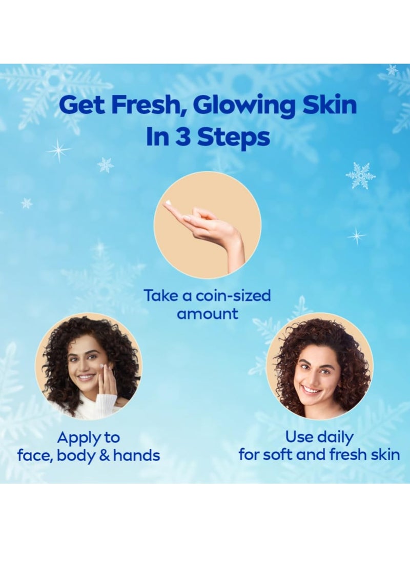 NIVEA Soft Light Moisturizer 300 ml for Face Hand and Body Non-Greasy Cream with Vitamin E and Jojoba Oil for Instant Hydration