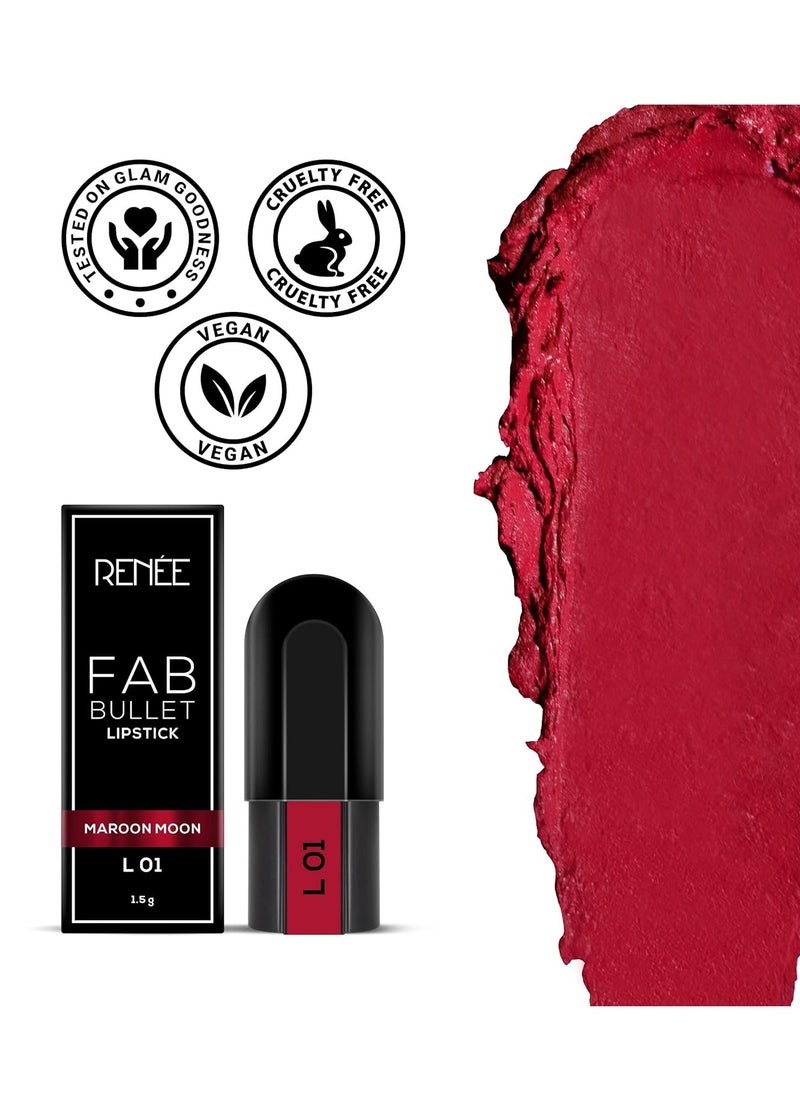 RENEE Matte Fab Bullet L 01 Maroon Moon 1.5 gm