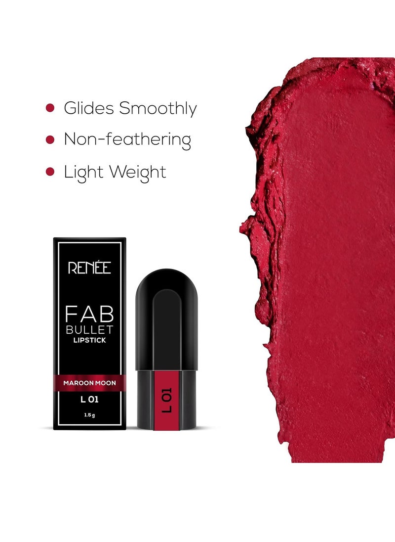RENEE Matte Fab Bullet L 01 Maroon Moon 1.5 gm