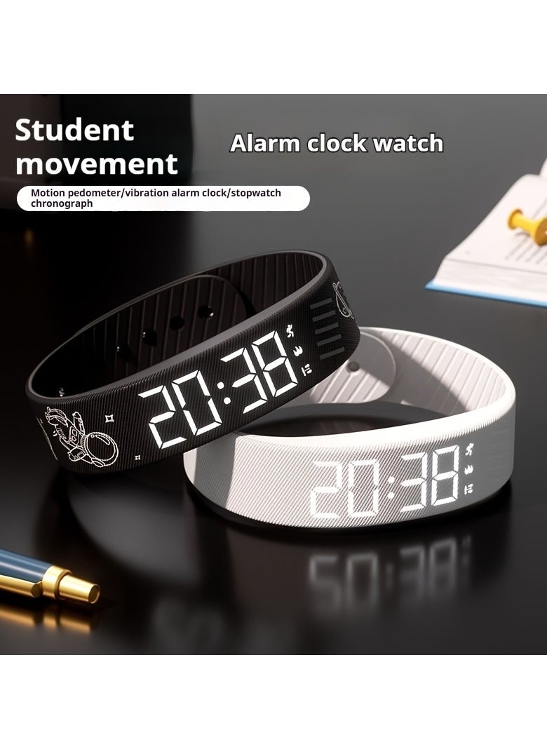 Multifunctional Simple Fashion Unisex Electronic Watch with Alarm Clock, Pedometer, Timer, Luminous Display, Senseless Wear, and Sports Functions - Ideal Holiday Gift, Suitable for Any Occasion - Includes One Hand Rope
