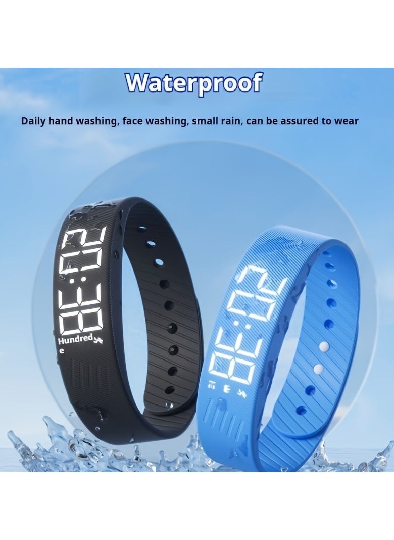 Multifunctional Simple Fashion Unisex Electronic Watch with Alarm Clock, Pedometer, Timer, Luminous Display, Senseless Wear, and Sports Functions - Ideal Holiday Gift, Suitable for Any Occasion - Includes One Hand Rope