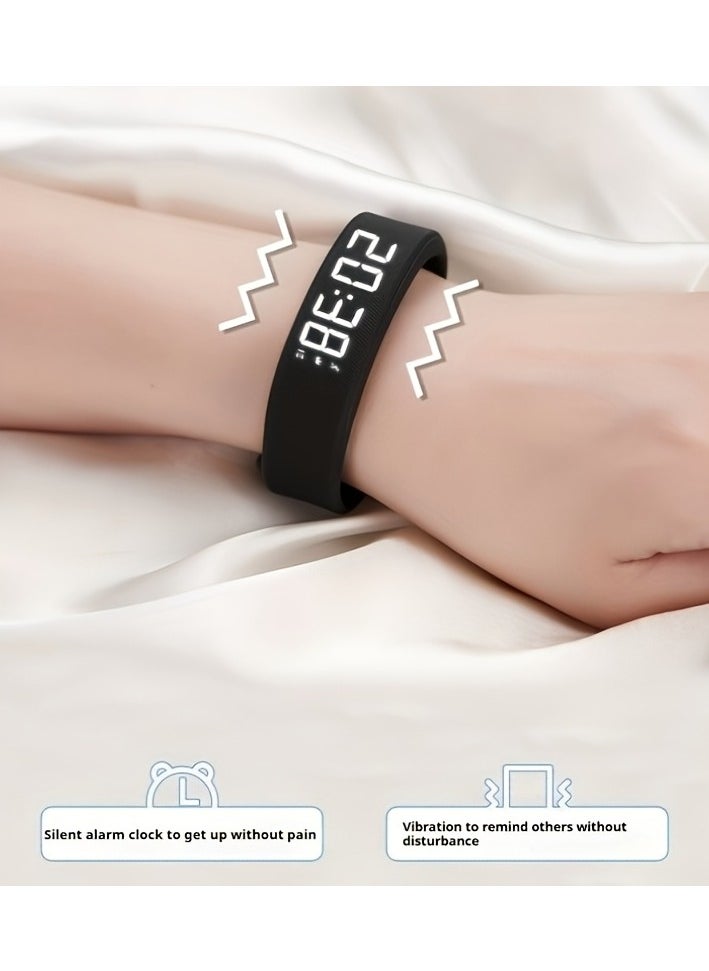 Multifunctional Simple Fashion Unisex Electronic Watch with Alarm Clock, Pedometer, Timer, Luminous Display, Senseless Wear, and Sports Functions - Ideal Holiday Gift, Suitable for Any Occasion - Includes One Hand Rope