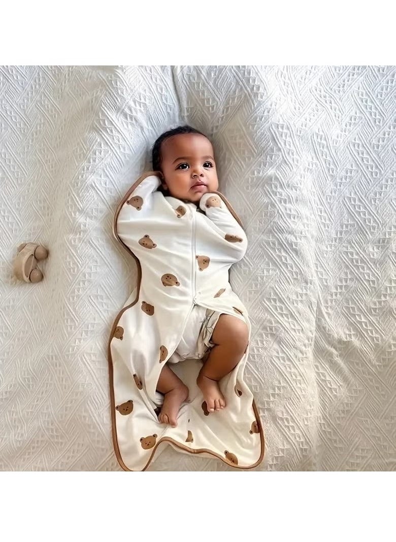 Baby Anti-Shock Sleeping Bag With Light Zipper, 0 - 3 Years Old