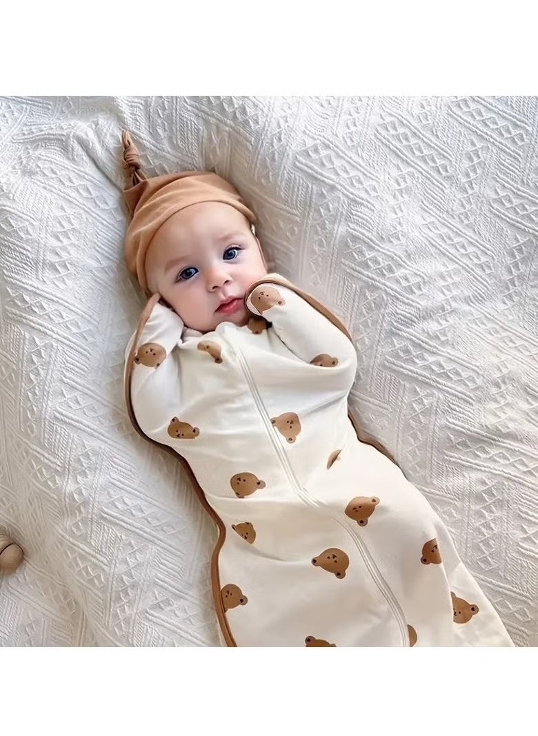 Baby Anti-Shock Sleeping Bag With Light Zipper, 0 - 3 Years Old