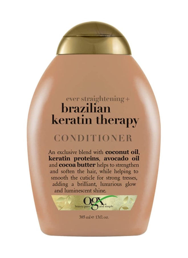 Ever Straight Brazilian Keratin Therapy Conditioner For Unisex 385Ml