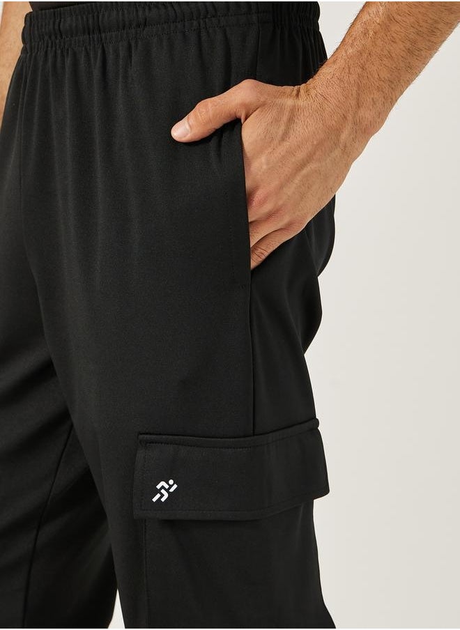 Stretch Woven Slim Fit Cargo Trackpants