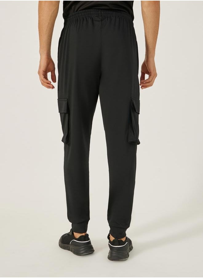 Stretch Woven Slim Fit Cargo Trackpants