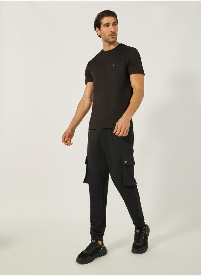 Stretch Woven Slim Fit Cargo Trackpants