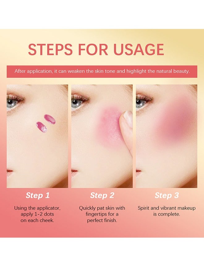 Velvet Liquid Blush ，Long Lasting，Create a Natural and Vibrant Makeup #01