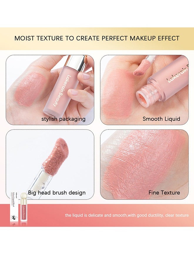 Velvet Liquid Blush ，Long Lasting，Create a Natural and Vibrant Makeup #01