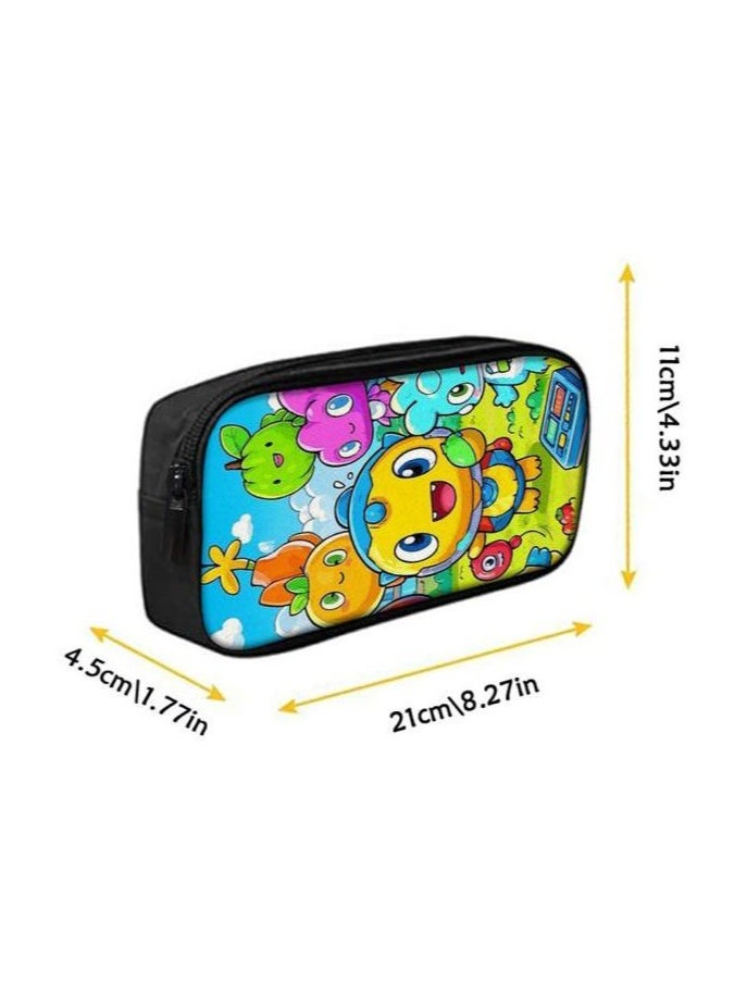 Cartoon three-piece schoolbag with front pocket - 844