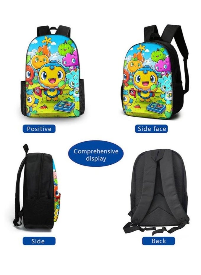 Cartoon three-piece schoolbag with front pocket - 844