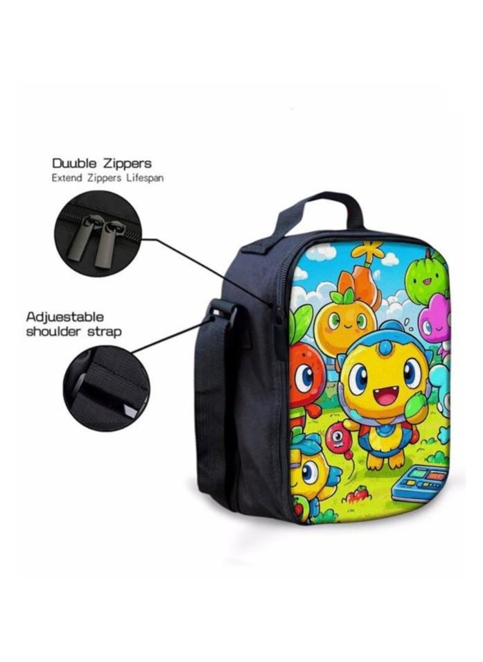 Cartoon three-piece schoolbag with front pocket - 844