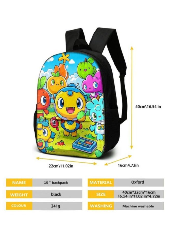 Cartoon three-piece schoolbag with front pocket - 844