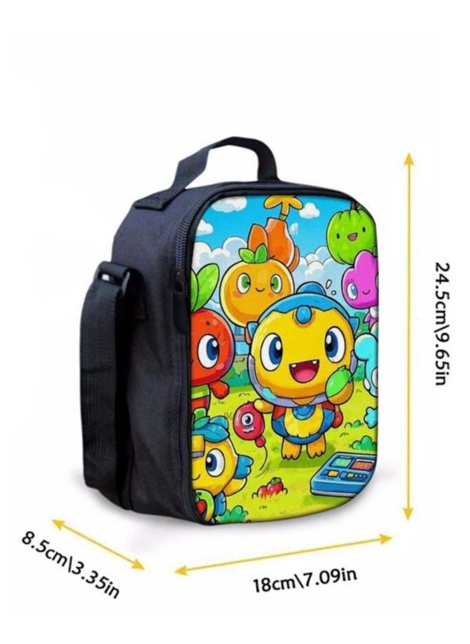 Cartoon three-piece schoolbag with front pocket - 844