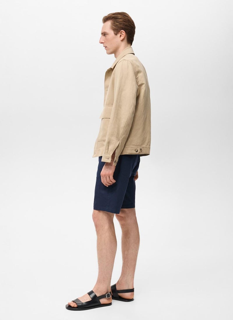 Slim-Fit Chino Bermuda Shorts