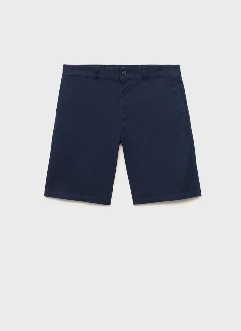 Slim-Fit Chino Bermuda Shorts