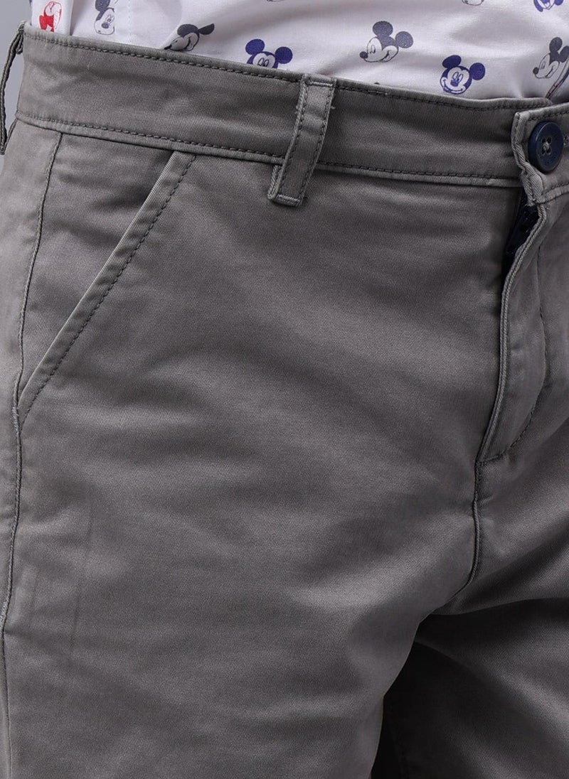 One Friday Kids Boys Grey Cotton Shorts