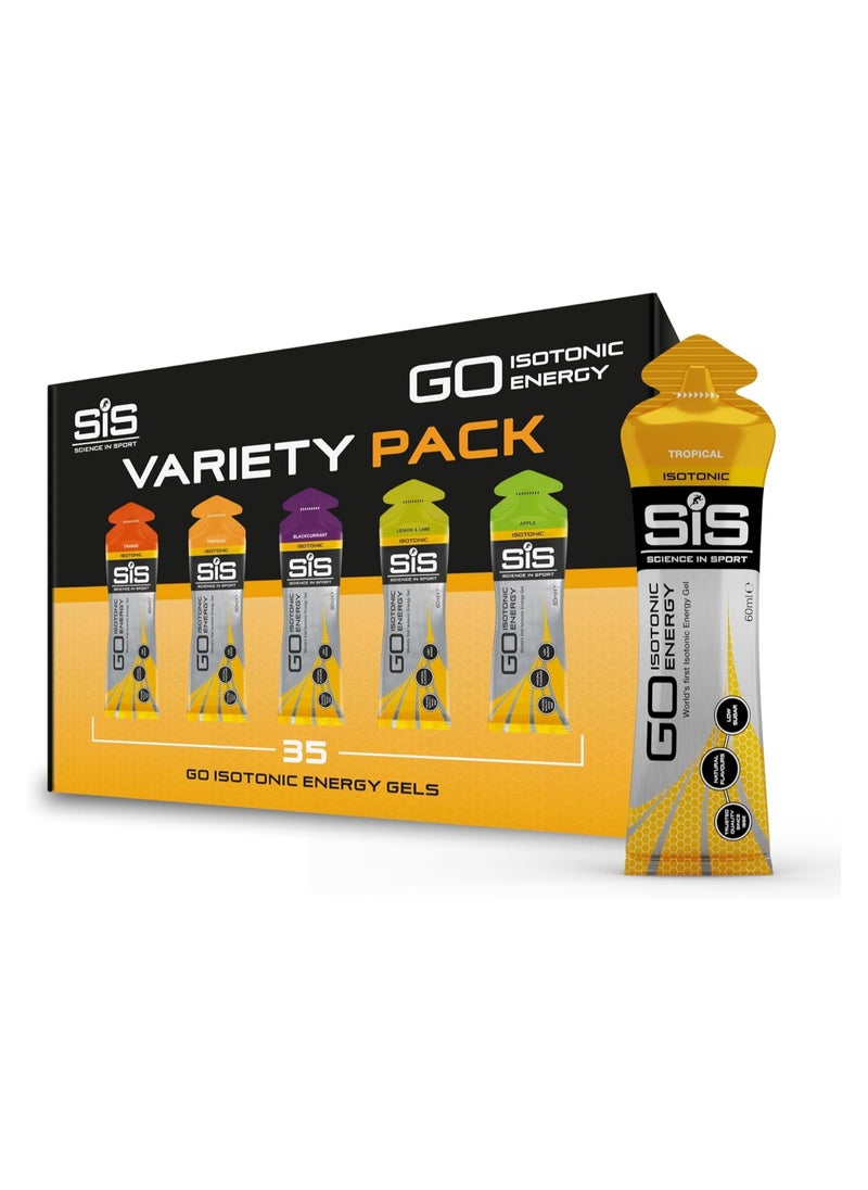 Science In Sport-Go Isotonic Energy Gel Mixed Pack 35 X 60ML