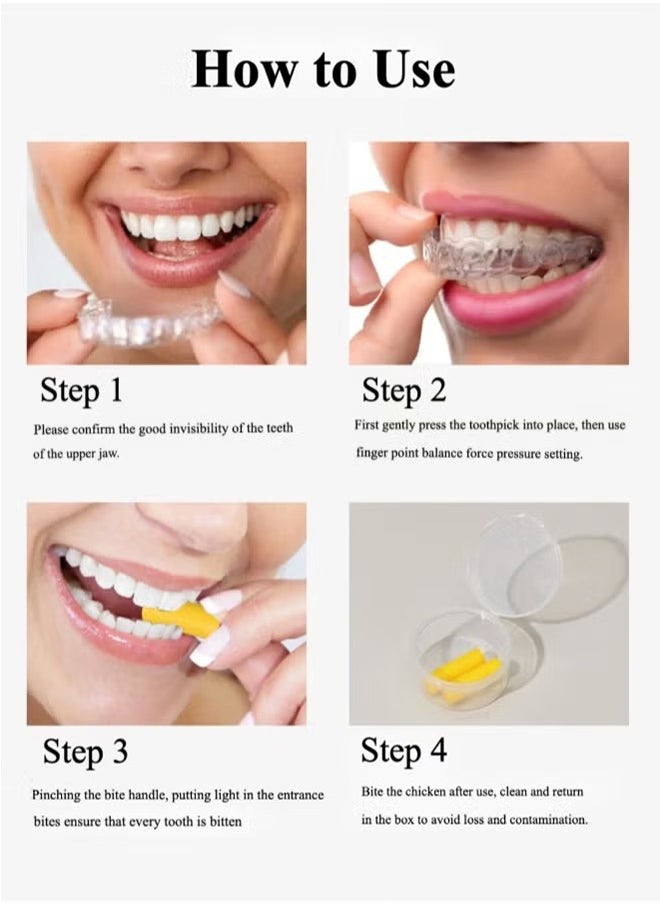 12 Pcs Orthodontic Aligner Chewies, Orthodontic Teeth Chewing Stick Chewing Device, Used for Orthodontic Tray, Five Flavors