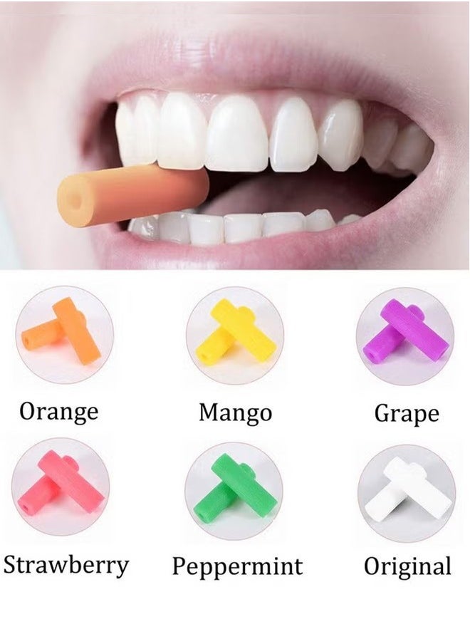 12 Pcs Orthodontic Aligner Chewies, Orthodontic Teeth Chewing Stick Chewing Device, Used for Orthodontic Tray, Five Flavors