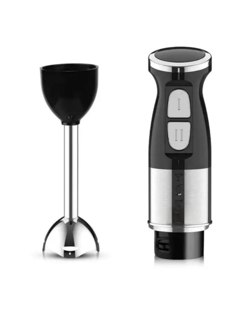 Hand Blender, 600ml Chopping Bowl, 500ml Beaker, Stainless Steel Blades, Dual Speed, 3-in-1 Functionality, Anti-Slip, Perfect for Blending, Chopping, Whisking,