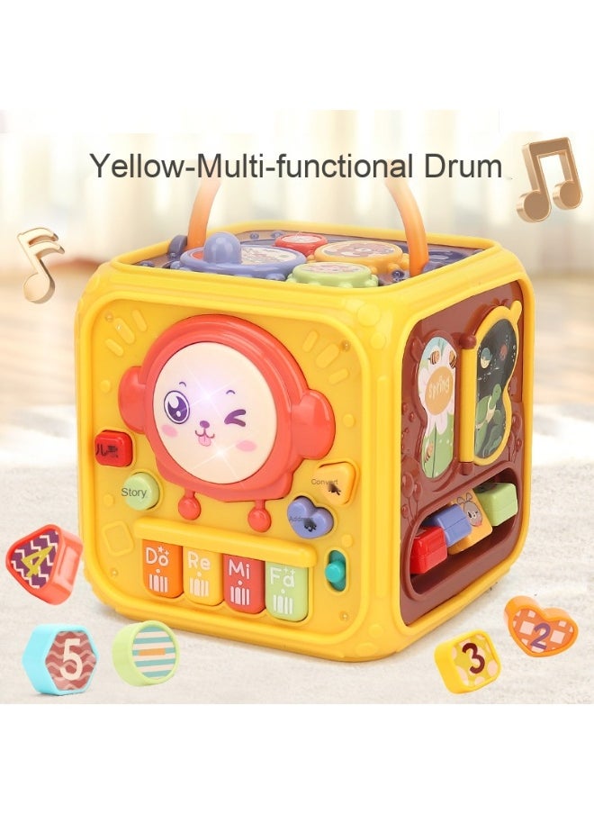 Joyful Bus Whack-a-Mole Children's Multifunctional Educational Hand Drum
